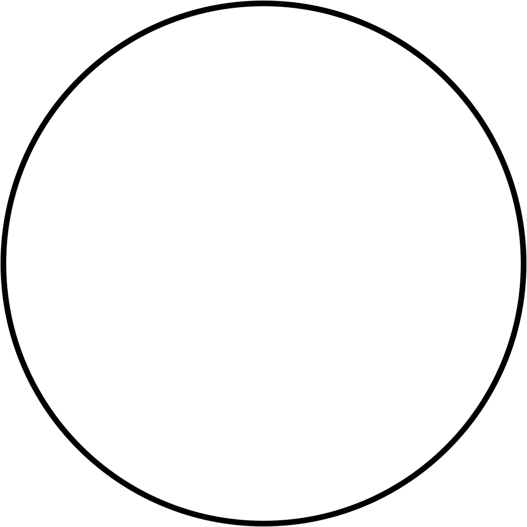 A circle upon no background
